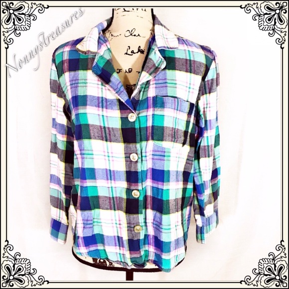 aerie Other - Aerie Plaid Long Sleeve Sleepwear Top